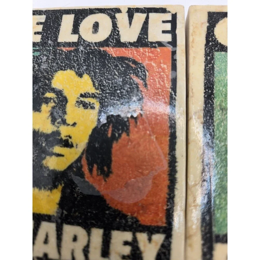Bob Marley Stone Coaster's Handmade in La. Vintage Not Perfect